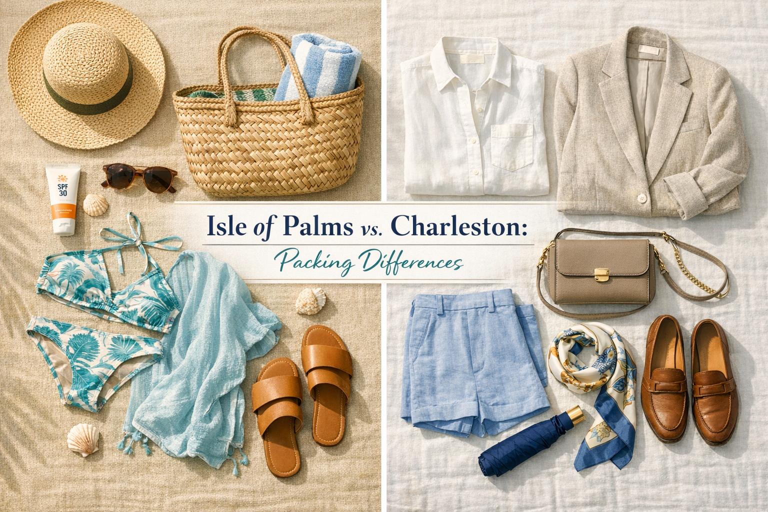 Isle of Palms vs. Charleston: Packing Differences