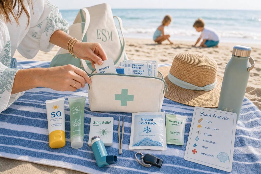 Beach First Aid Checklist for Families